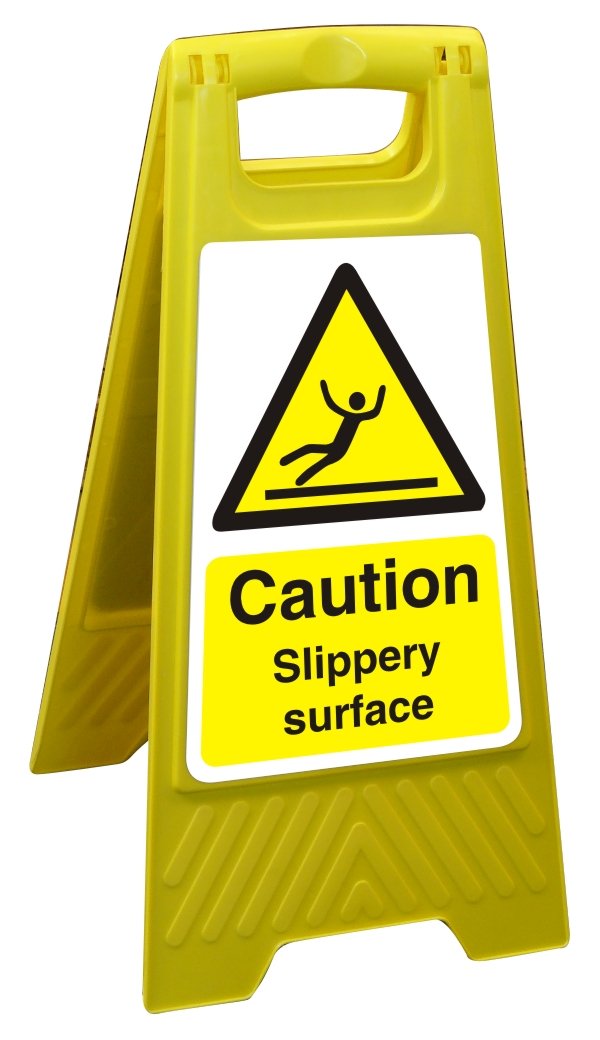 Warning Sign Slippery Surface Freestanding PP (Polypropylene) 60 x 30 cm