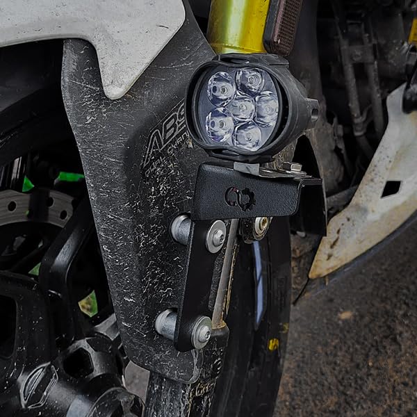 Image of Fog Lamp Mount Compatible with Bajaj Pulsar N250 (Black, Pack of 1)