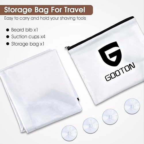 Miniatura 6 de Recogedor de babero para barba, regalos para él, marido, atrapa pelo de barba para fregadero, regalos personalizados para hombres, capa de barba