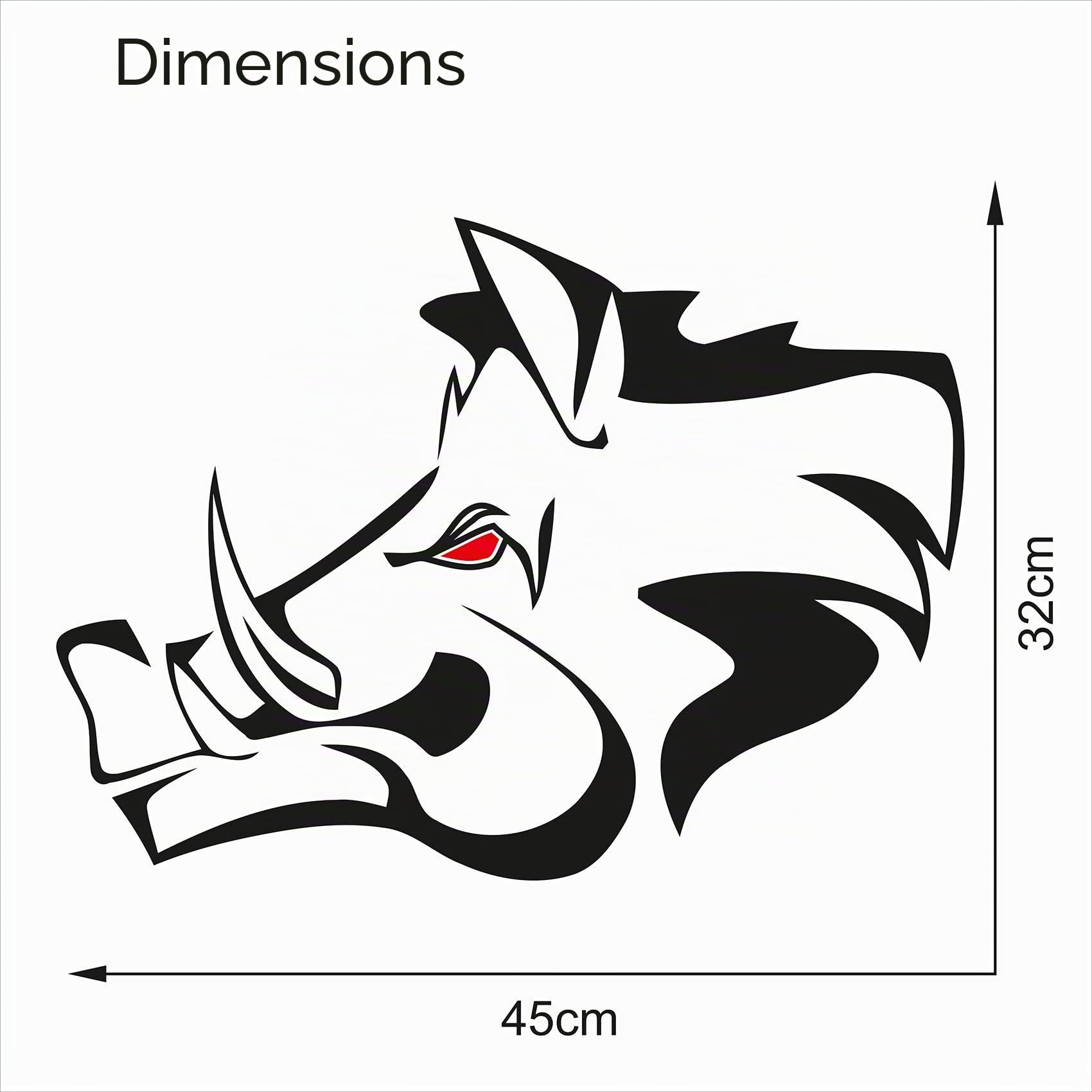 Sanglier autocollant feuille décor voiture accessoires sanglier tête motif sanglier chasseurs forestiers autocollant voiture (or, grand KX042