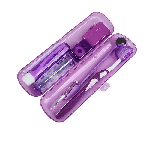 Miniatura 8 de Kit de cuidado ortodóntico portátil en caja para cepillos de dientes de ortodoncia para aparatos ortopédicos, kit de cuidado bucal de viaje, cepillo