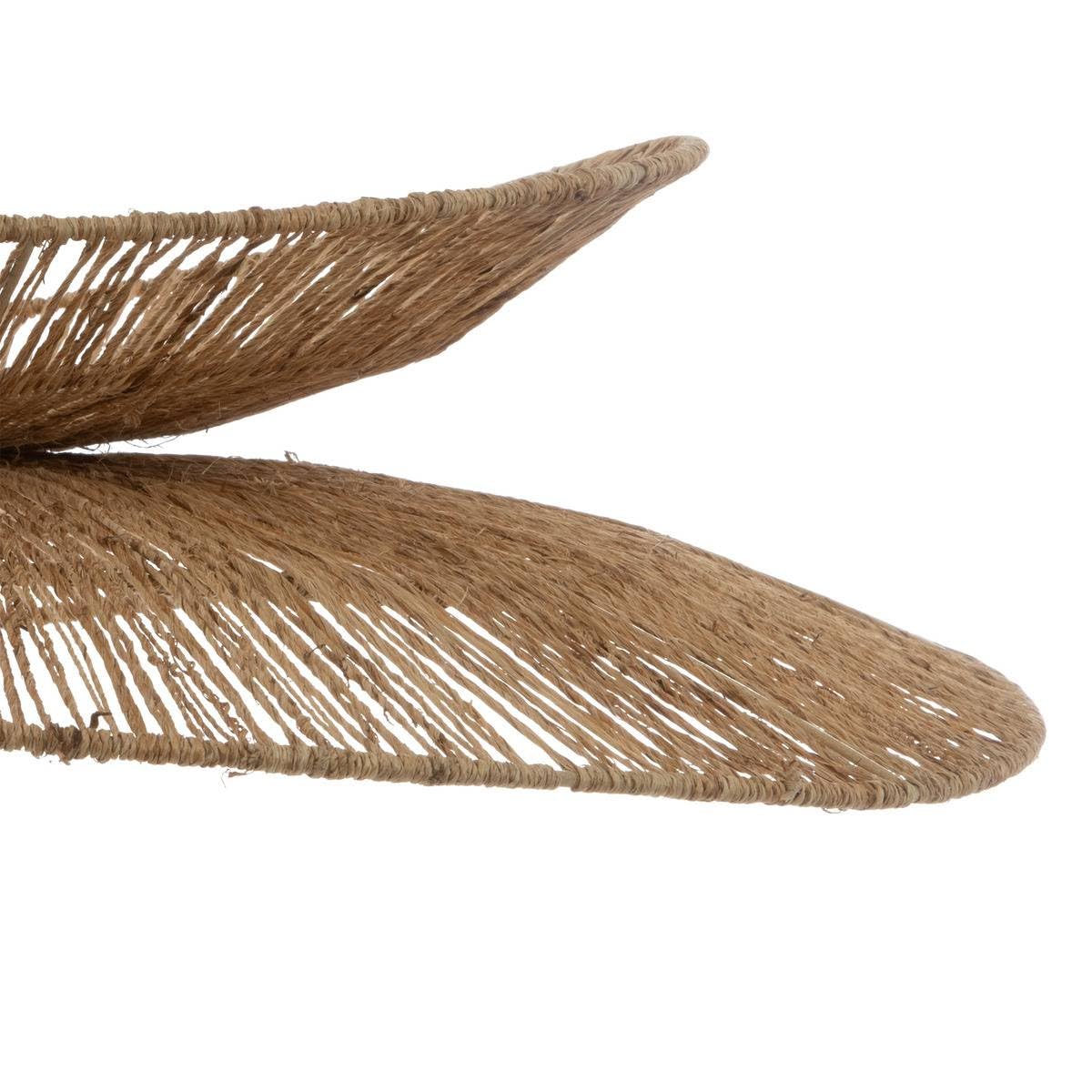 Atmosphera - Suspension Alara en Jute Tressé Beige D. 69,5 cm, Hauteur Réglable - Luminaire Style Bohème Pour Salon, Salle à Manger, Chambre