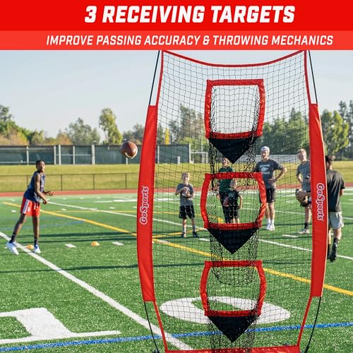 GoSports 8 x 4 ft Football Throwing Target Net - Red by GoSports - Image 3