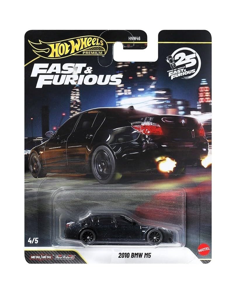 HOT WHEELS Seria Premium 25th Year Exclusive Fast & Furious 2010 BMW M5 HNW46 - JHW62