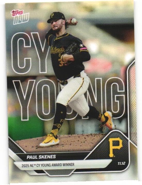 PAUL SKENES 2025 Topps Now Cy Young #OS-4 Baseball Card Pittsburgh Pirates