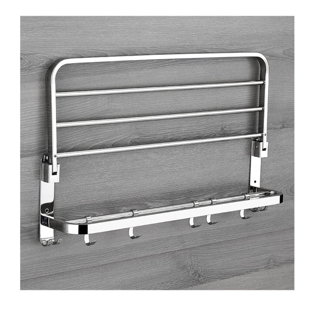 DKRAHRJJ Bathroom Towel Rail Towel Rack Folding Bath Towel Shelf Stainless Steel Bathroom Towel Rack Holder Storashelf Towel Holder/40Cm