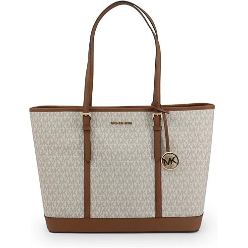 Michael Kors Bag Handbag Jet Set Travel LG Shoulder Tote Bag Vanilla PVC