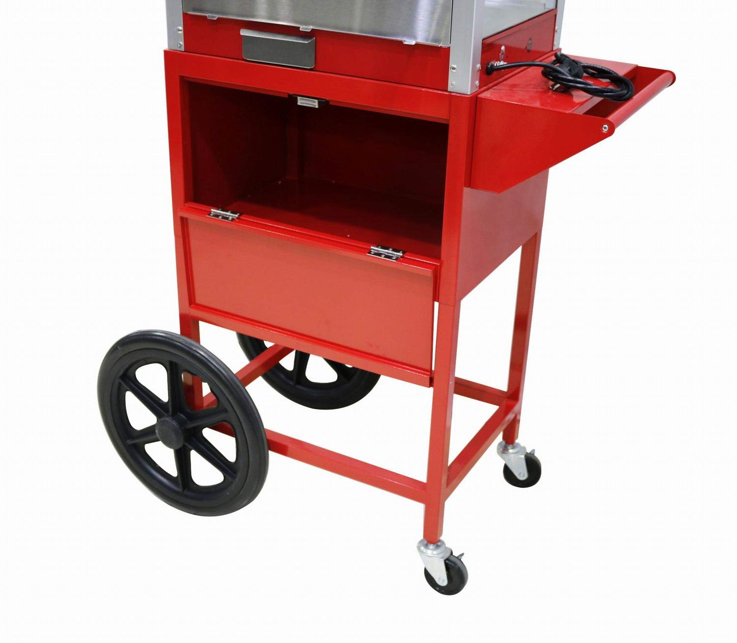 Máquina Comercial De Palomitas De Maíz Con Carro, Fabricante De Palomitas De Maíz Resistente Con Carro 94 * 370 * 144 Centímetros