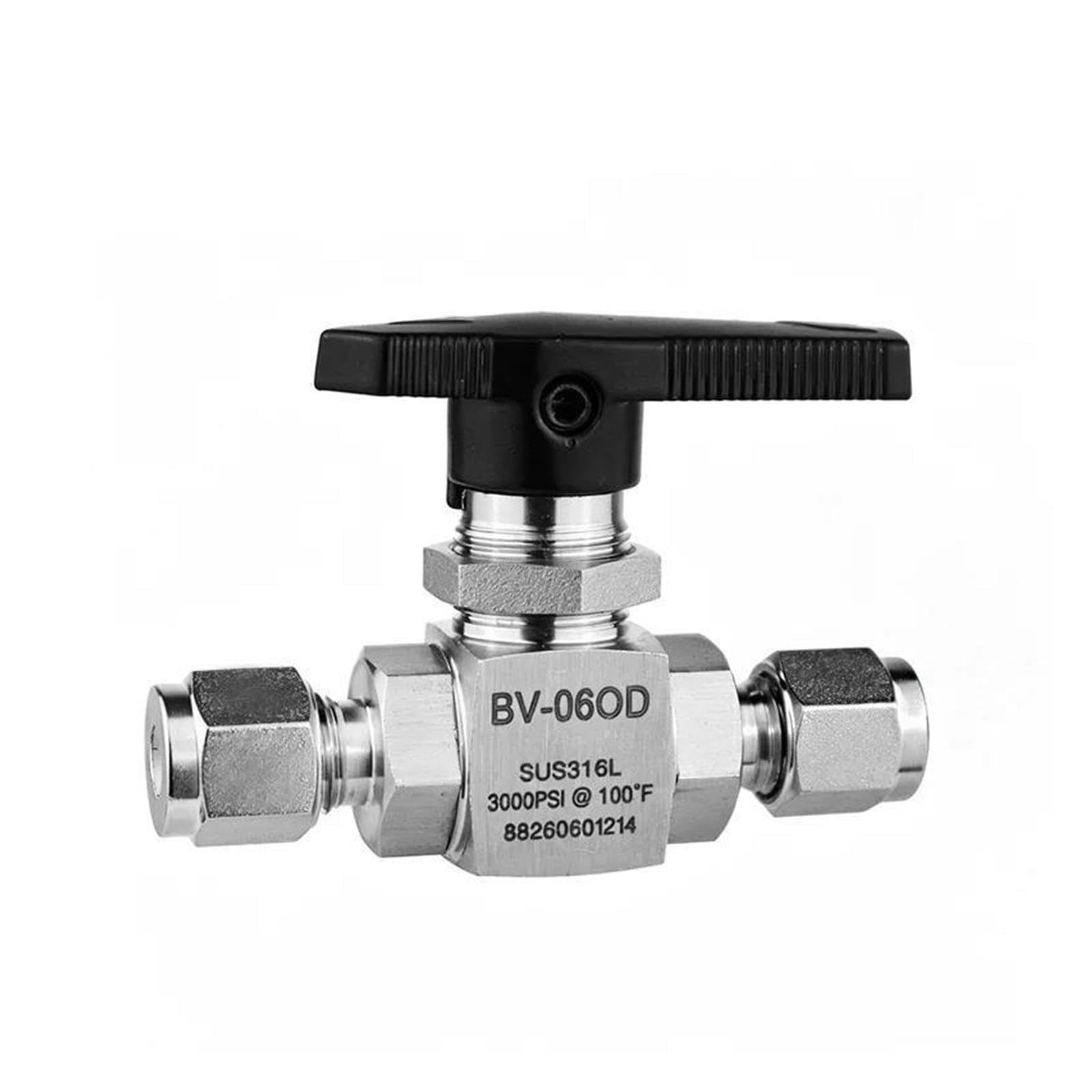 Válvula de bola de 2 vías de acero inoxidable 316