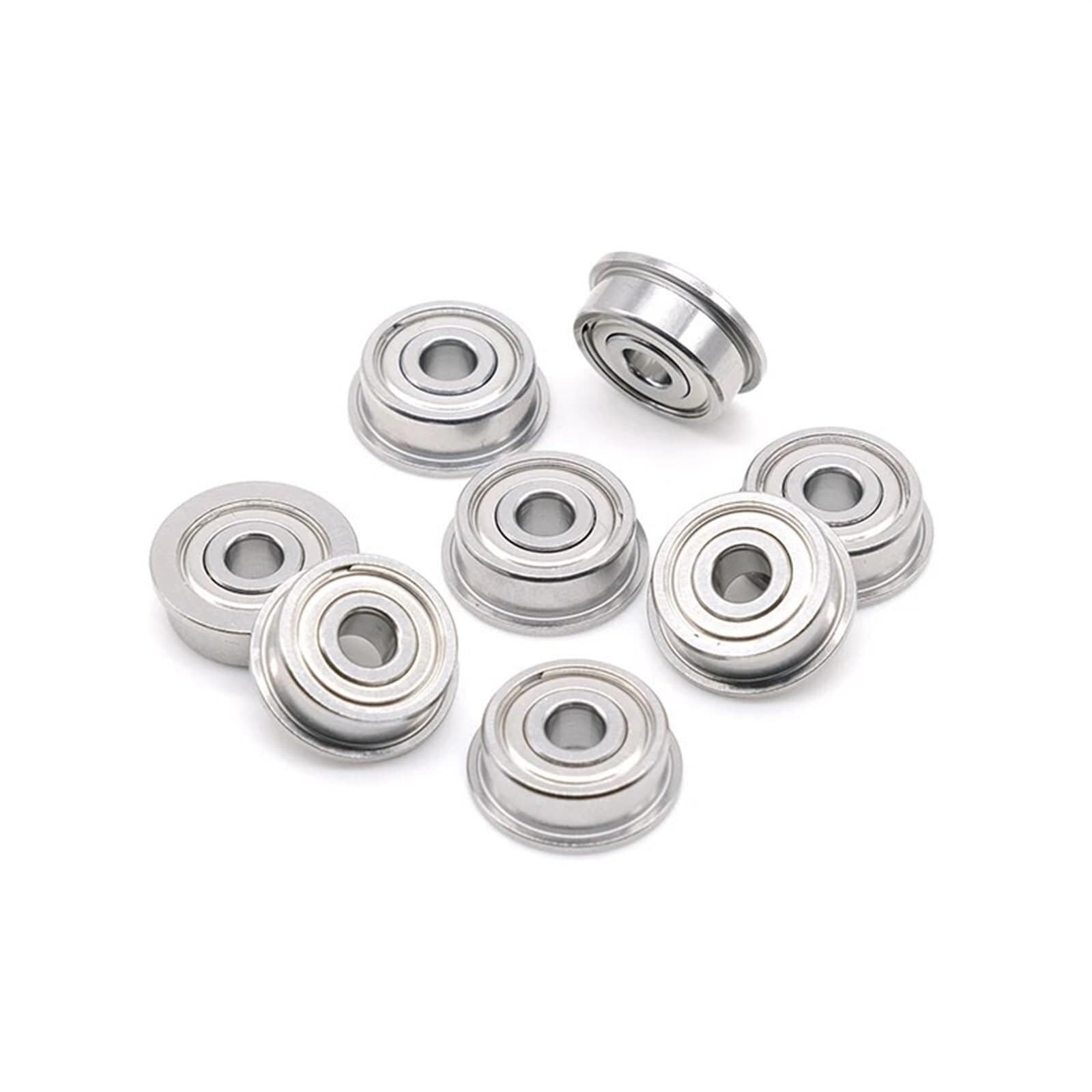 Rodamiento, F693ZZ Rodamiento de brida 3x8x4 mm ABEC-7 (10 PCS) Rodamientos bolas con bridas F693 Z ZZ F619/3ZZ