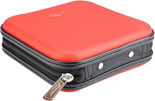 Miniatura 20 de Billetera para CD y DVD, capacidad de 32 unidades, soporte para funda de DVD y CD para automóvil, disco de almacenamiento portátil de DVD/VCD, funda