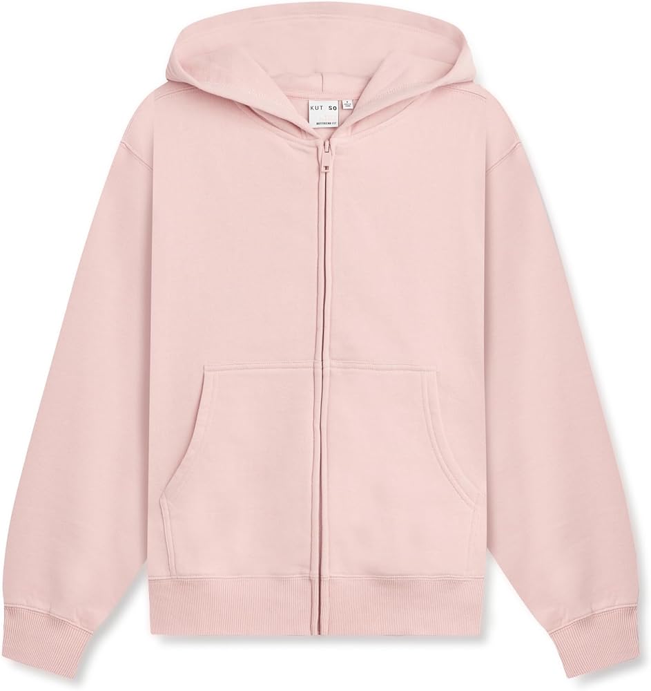 KUT & SO Zip Hoodie for Women – Oversized, Boyfriend Fit