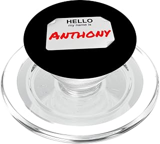 Hi My Name is Anthony Lazy DIY Costume for Parties PopSockets PopGrip for MagSafe