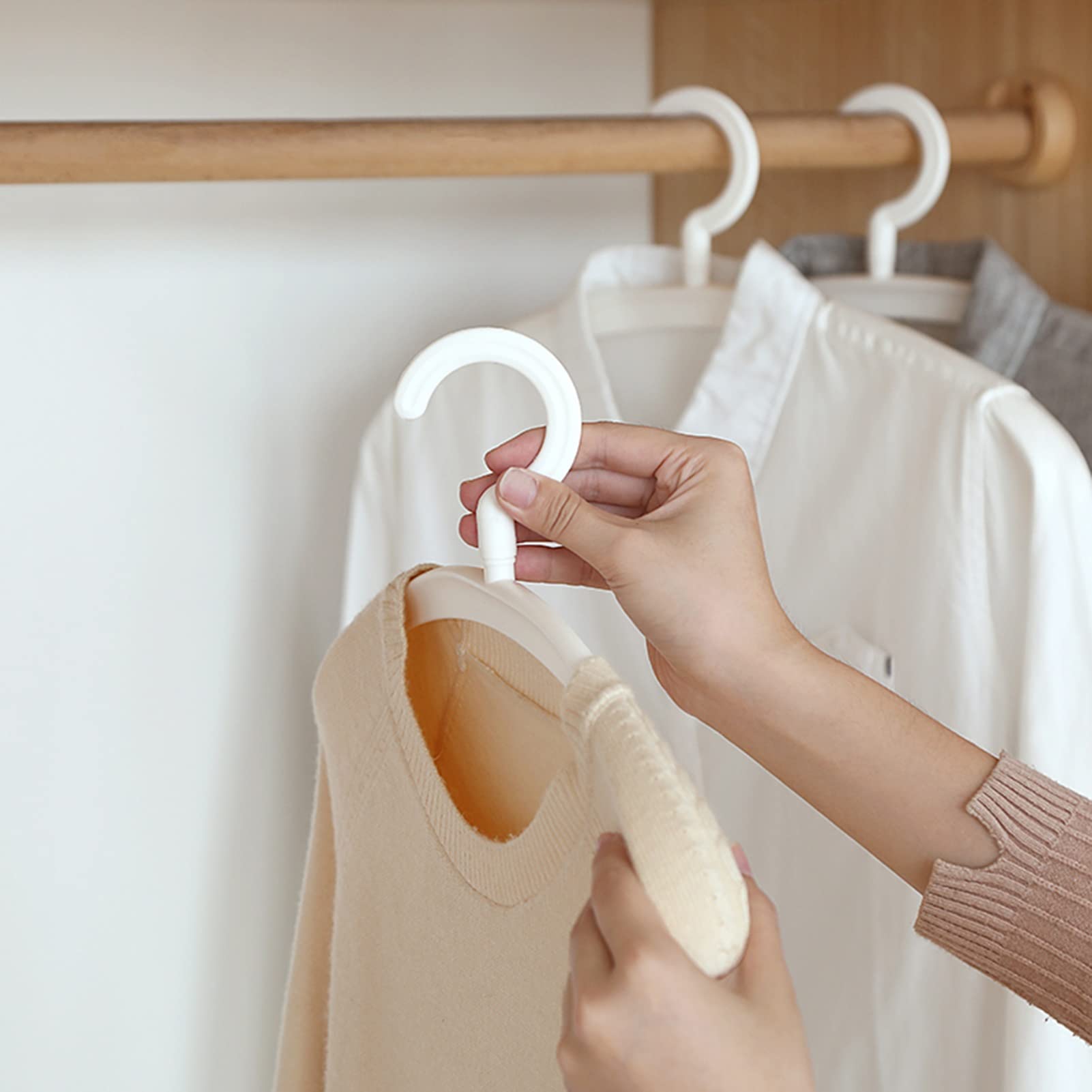 Perchas Antideslizantes for niños, Perchas for Ropa de bebé, Perchas de plástico for niños, Perchas for niños duraderas Que ahorran Espacio, Paquete de 20, for niño y niña