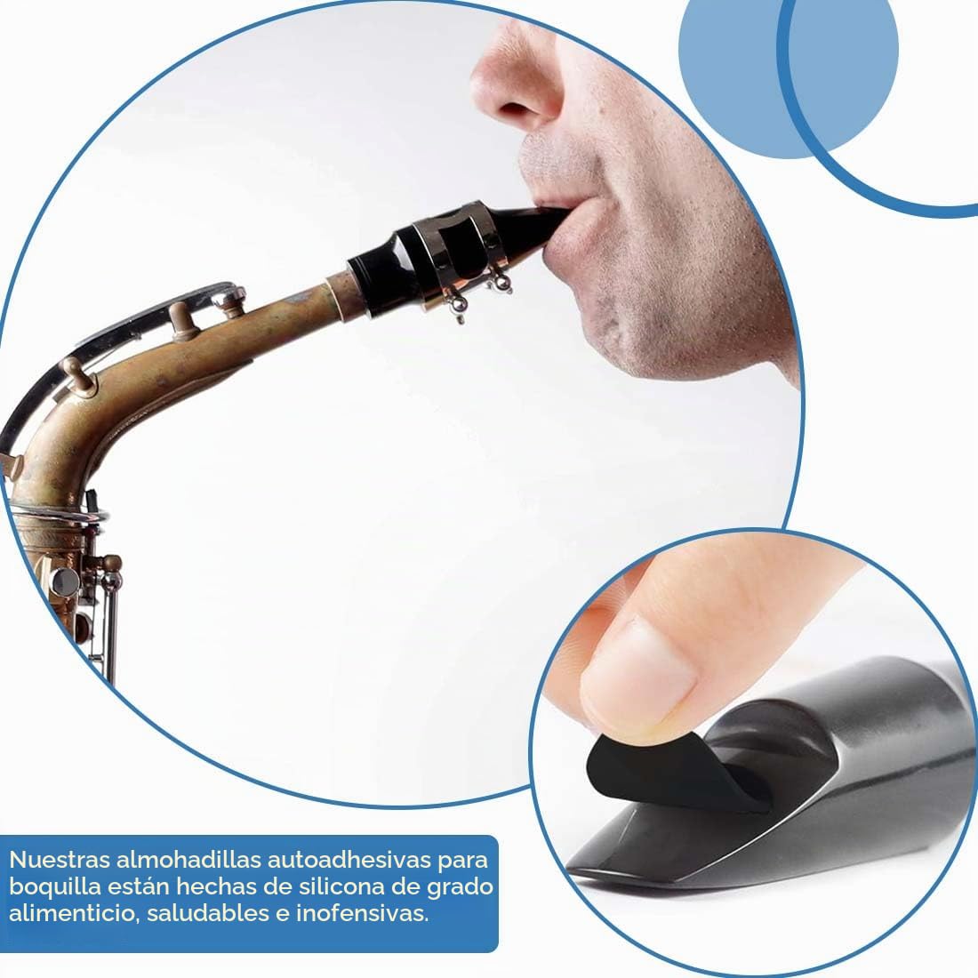 EIHI 2pc paños de limpieza para clarinete, paños de limpieza para saxofón con 16pc juego de hisopos de boquilla para limpiar cuellos, mástiles y cuerpos de instrumentos
