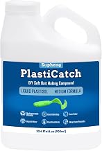 Eupheng PlastiCatch Series Plastisol Fishing Lure Making Plastic Rubber, Crystal Clear, Low Odor, Non Yellowing Medium Formula for DIY Fishing Lures
