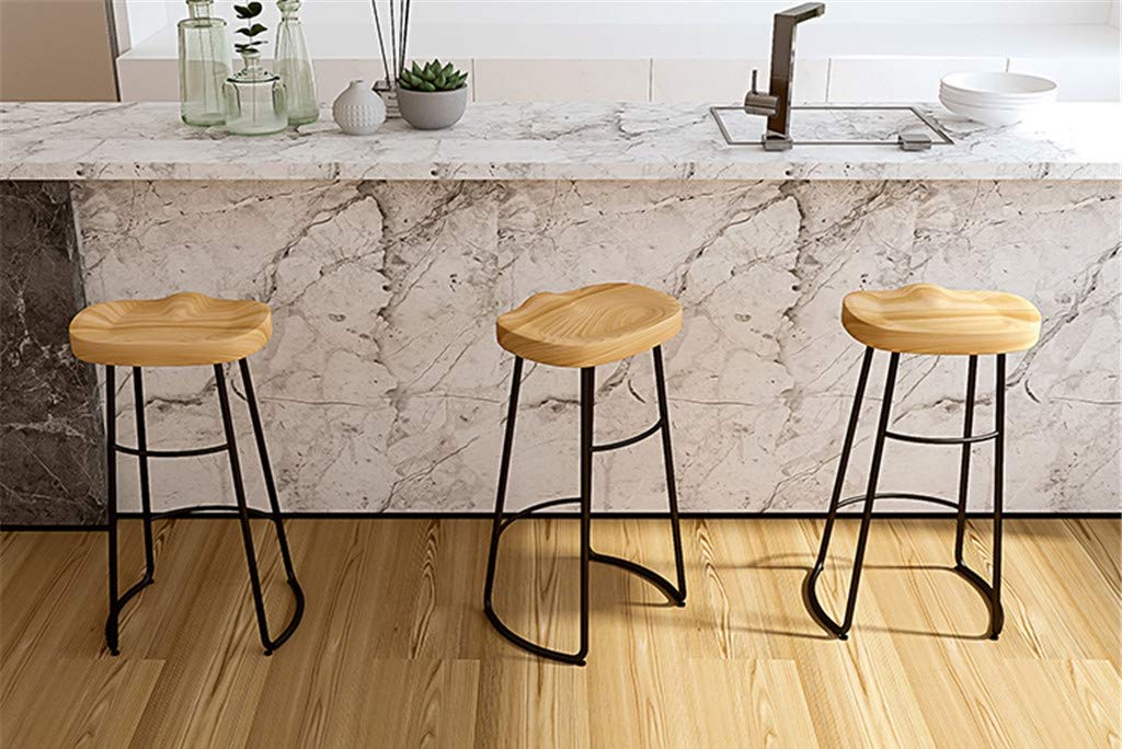 Amazon.co.jp: XZGang 木製バースツール、スリーハイツクラシック