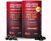 Vista 10 de The Wellness Project Gomitas Shilajit Gold Max 12 en 1 4000 mg de shilajit puro del Himalaya, azafrán, Tongkat Ali, Ashwagandha, raíz de maca