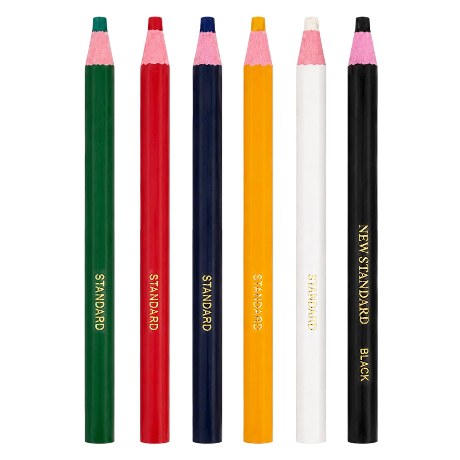 6 Pack 6 Colours Wax Grease Pencils China Markers for Multi-Surface Use