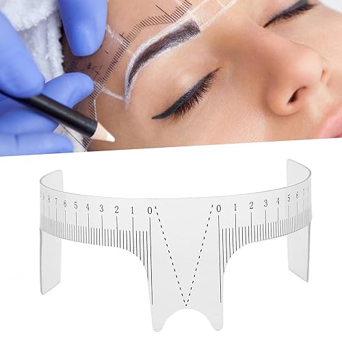 Miniatura 3 de Regla profesional de posicionamiento de cejas Microblading Brow Shape Design Ruler Measure Tool (B ) Piercing y suministros de tatuaje (regla de