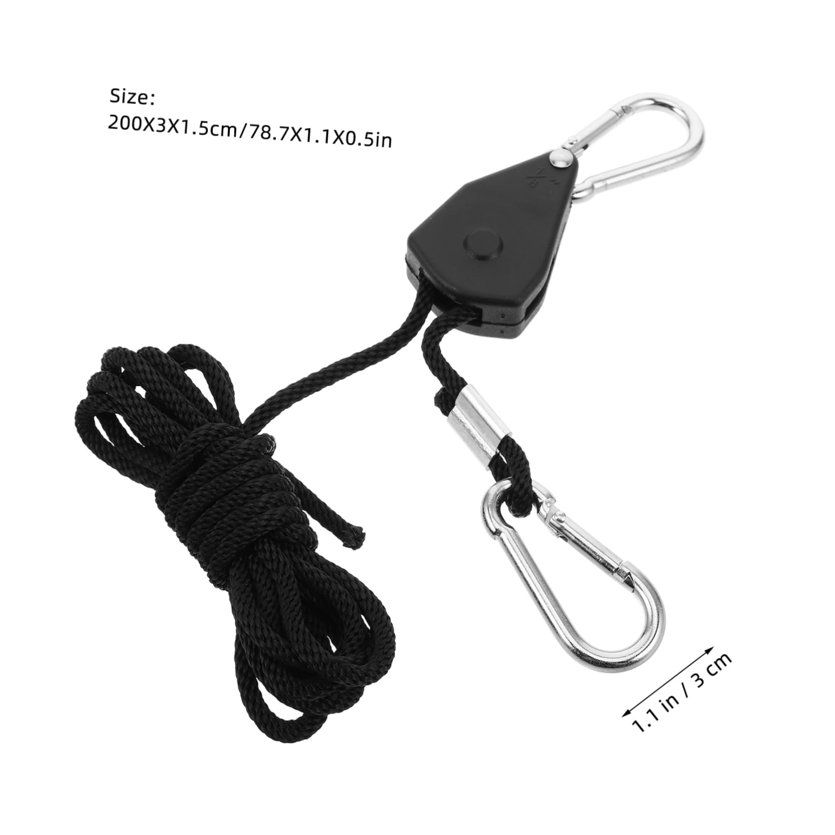 YARNOW Ratchet Tensioner Rope Clip for Secure Hanging 2m Length Compact and Portable for Needs