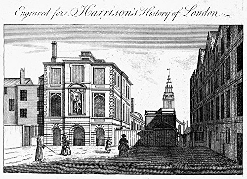 London ChristS Hospital Na View Of ChristS Hospital On Newgate Street In London England Used As A School For Poor Children Line Engraving English 18Th Century Poster Print by (18 x 24)