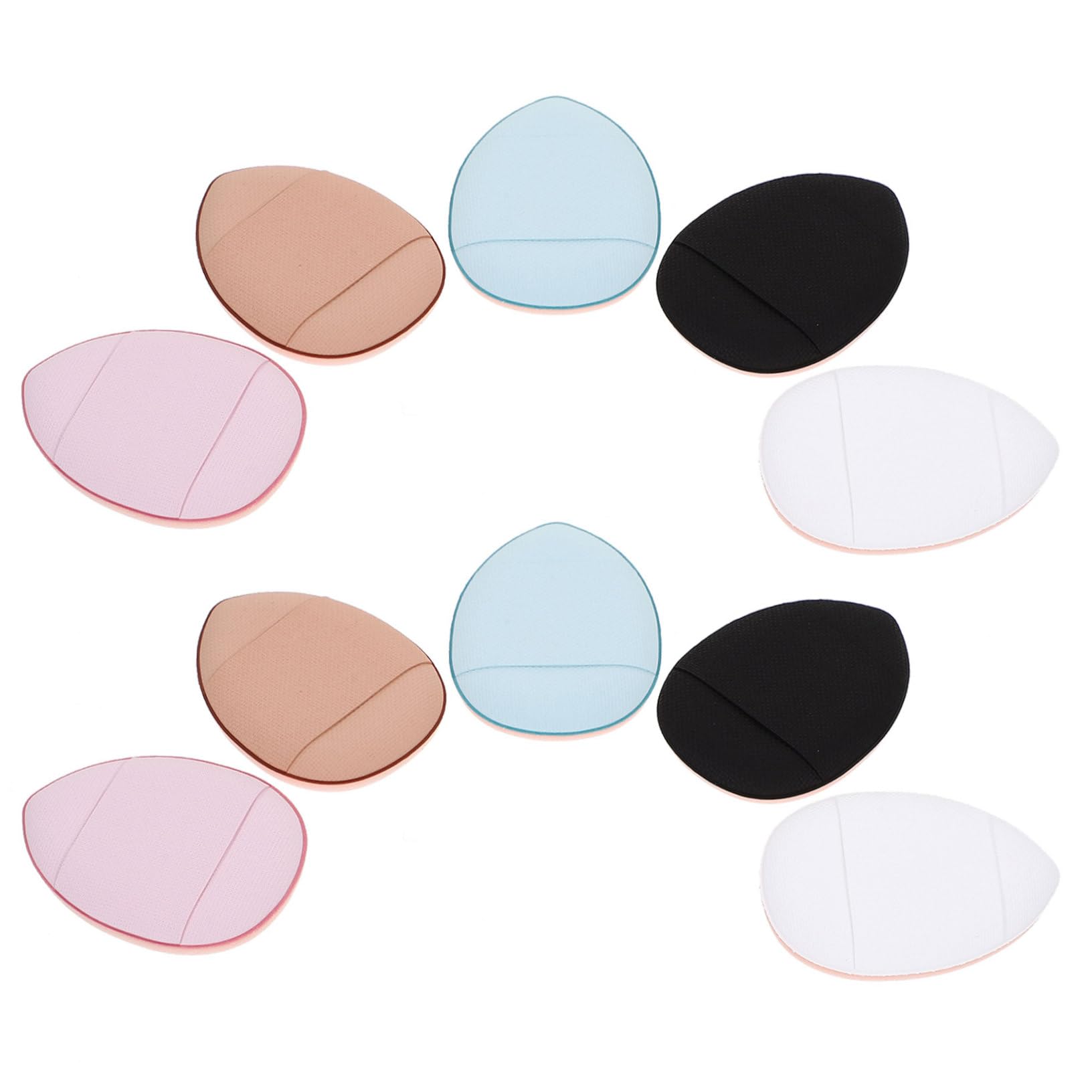 HAPINARY 12 Pack Small Makeup Triangle for Face Foundation Women's Makeup Tools Cosmetics Random Color