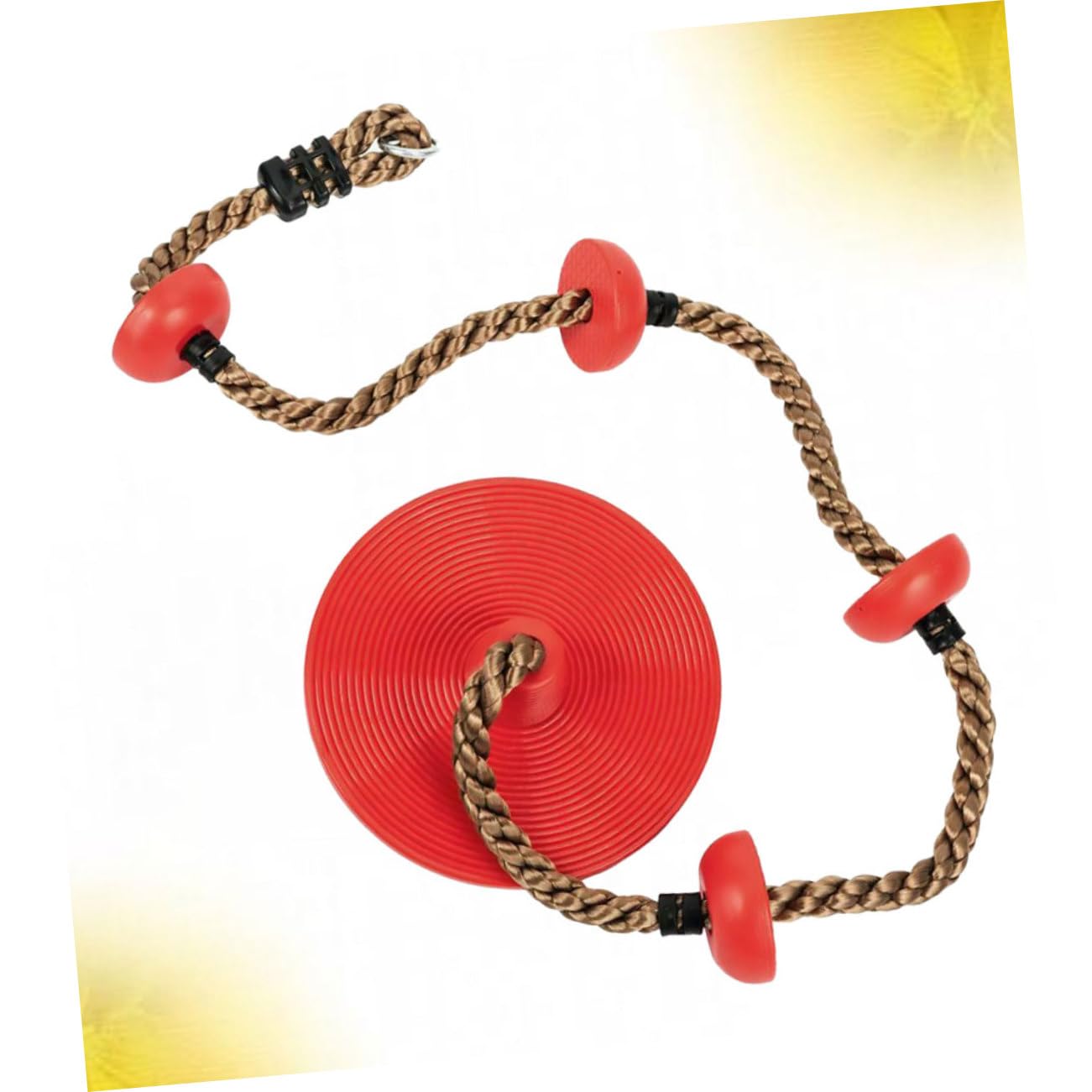 Kisangel Boys and Girls Swing Toy Large Round Disk Climbing Swing for Indoor Outdoor Play Safe Metal Cord Plastic Unisex for Boys Girls