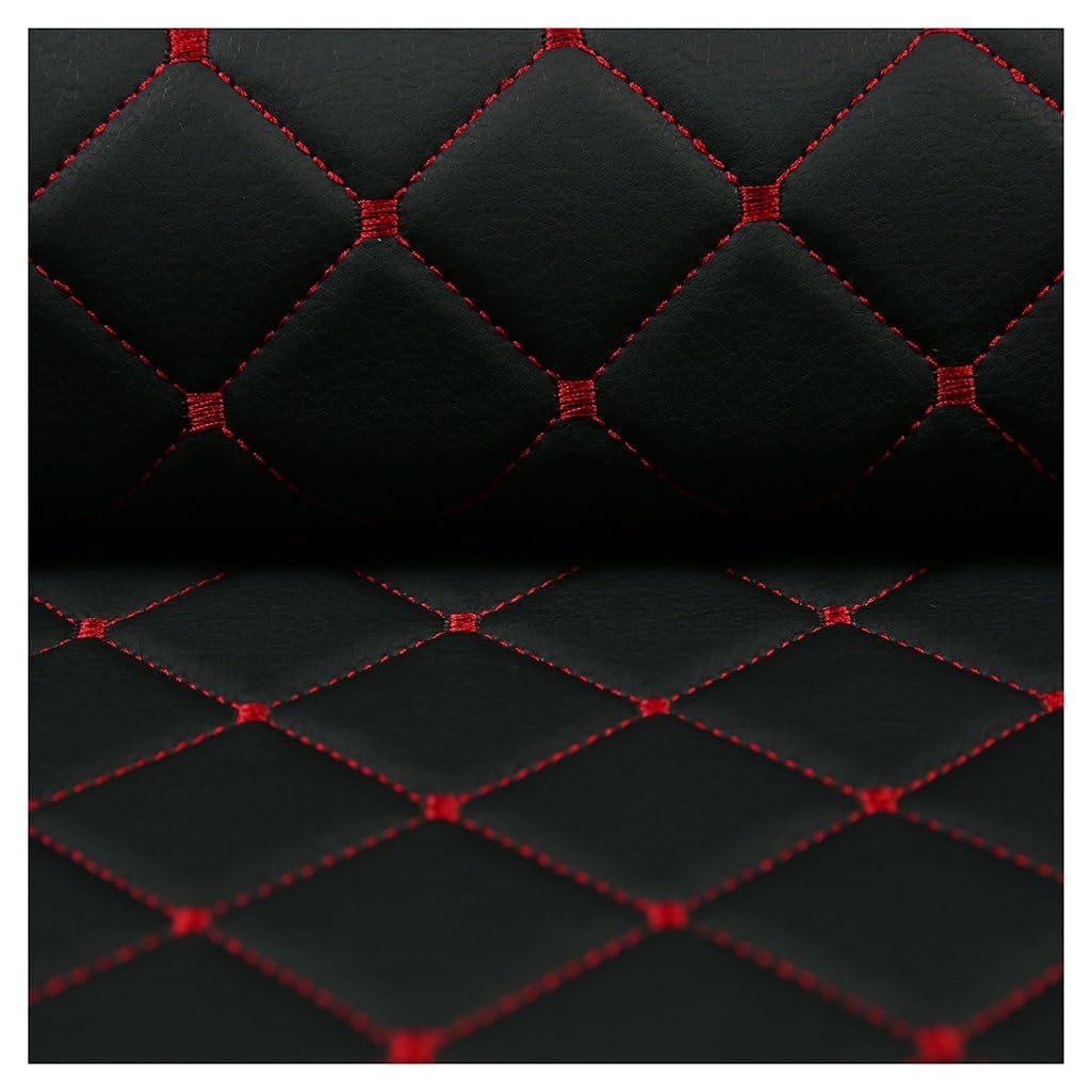 Tessuto Ecopelle Trapuntato A Rombi - Impermeabile Per Fai-da-te E Tappezzeria - Foto 4