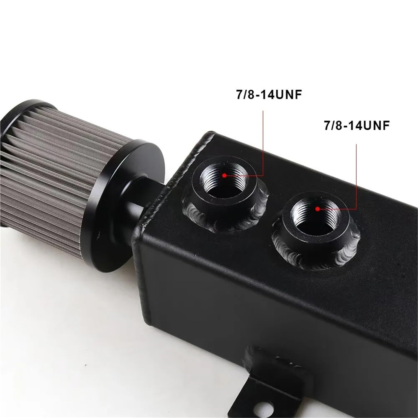 Crank Case Oil Breather Separator Do układu odpowietrzającego silnika Uniwersalny zbiornik oleju z przegrodami o pojemności 1 l z filtrem powietrza i