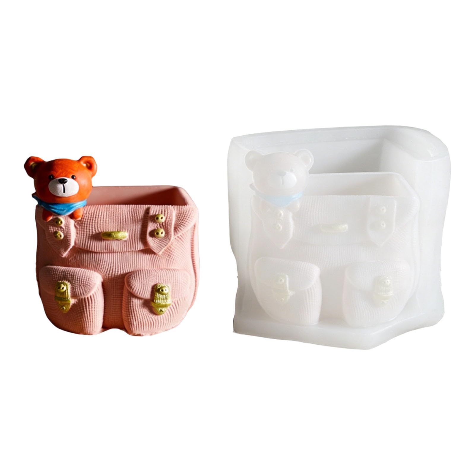 PANGBOER Multipurpose Silicone for Cartoon Animal Shape Flower Pots and Decorative Holders for Craft Enthusiasts Silicone Making Plaster