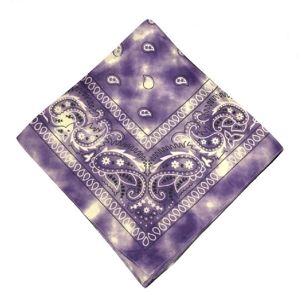 Paisley Bandanas (Tie Dye Purple)
