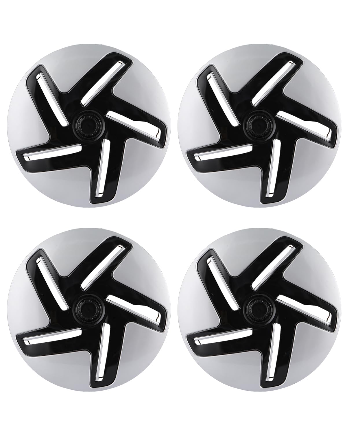 ABX Hubcap Wheel Covers Hub Caps 15 Inch Set of 4 White Universal Wheel Rim Cover R15 Stylish Car Decor Wheel Covers for Toyota Camry Nissan Mazda (White, 15 inch)