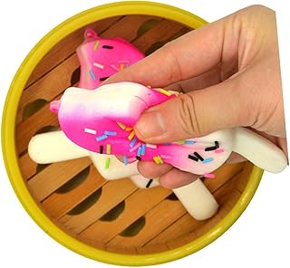 Totority 5 Pçs Simulação Sorvete Kawaii Simulação Adorável Brinquedo Falso Alimentos Squeeze Brinquedos Comida Chaveiro Brinquedos DIY Squeeze Brinquedos Boneca Chaveiro Brinquedo Sorvete