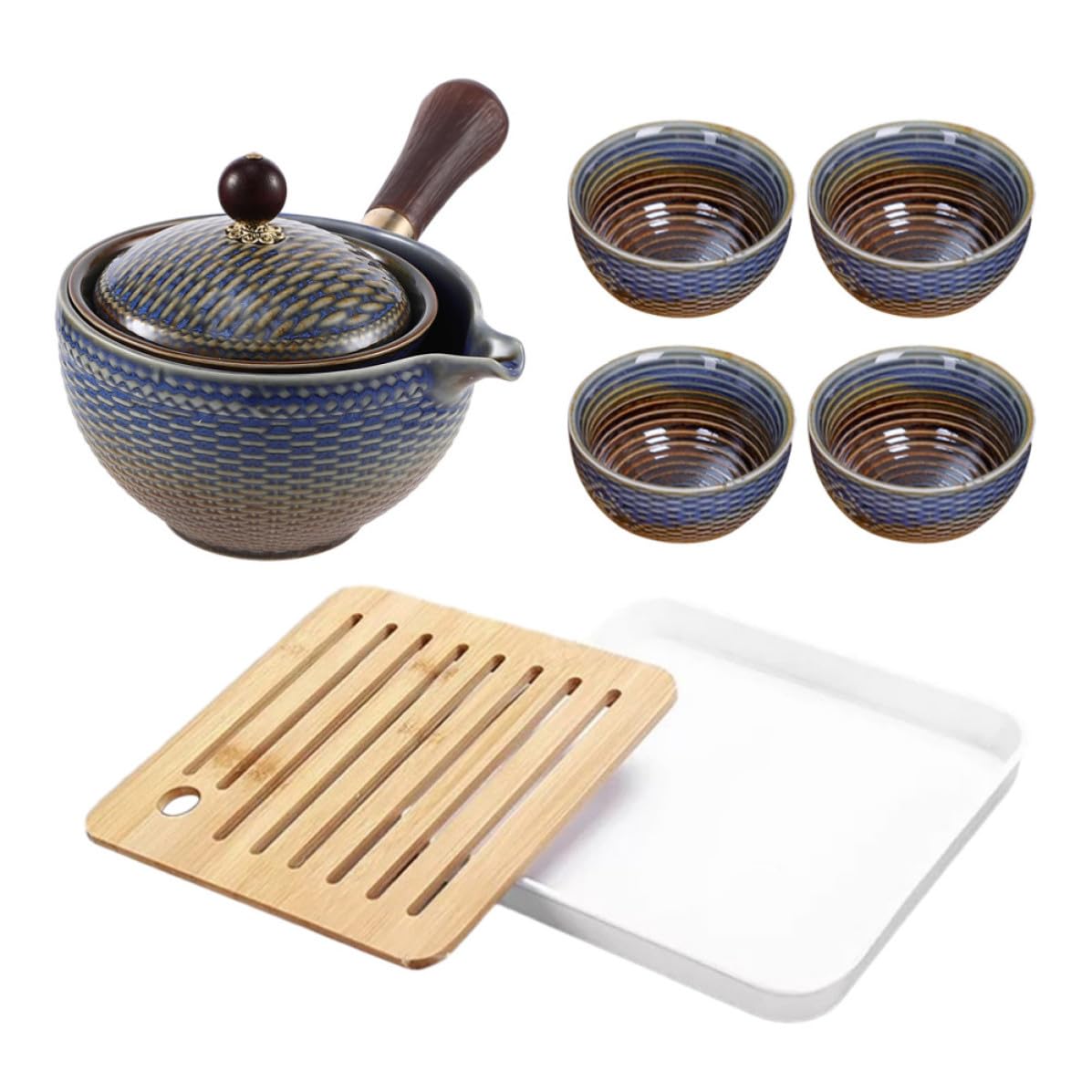 Juego de té portátil de cerámica para disfrutar de tu infusión favorita en cualquier viaje