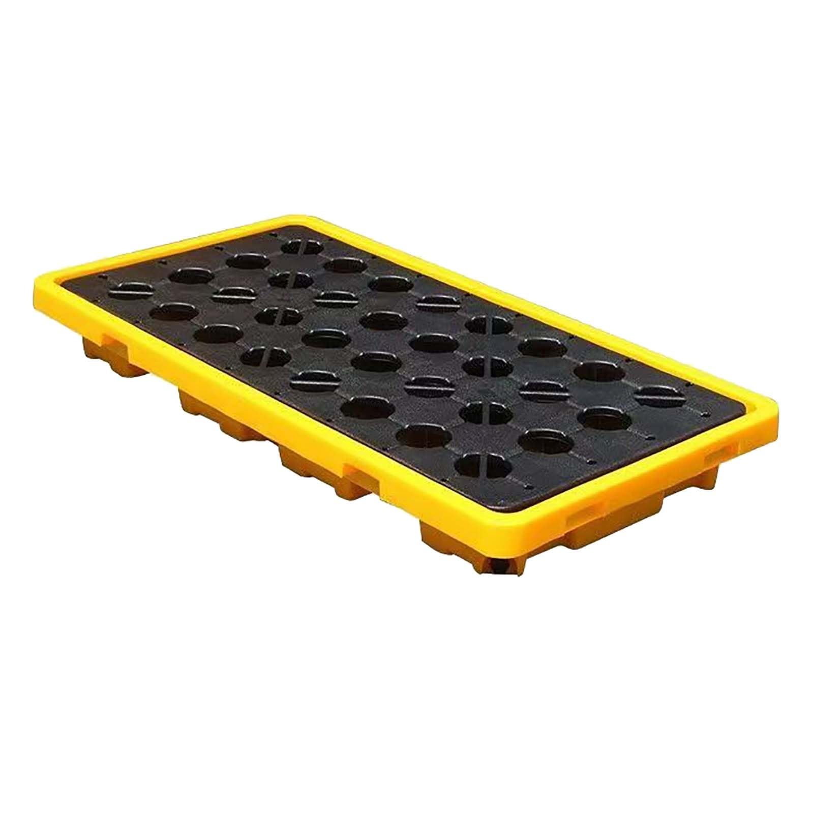 JKJZSALJ Spill Containment Platform,Modular Spill Containment Platform With Drain, Stackable Spill Pallets For Paint Buckets, Large Capacity 72X72X16Cm, Durable Spill Tray For Saf,130x68x15cm