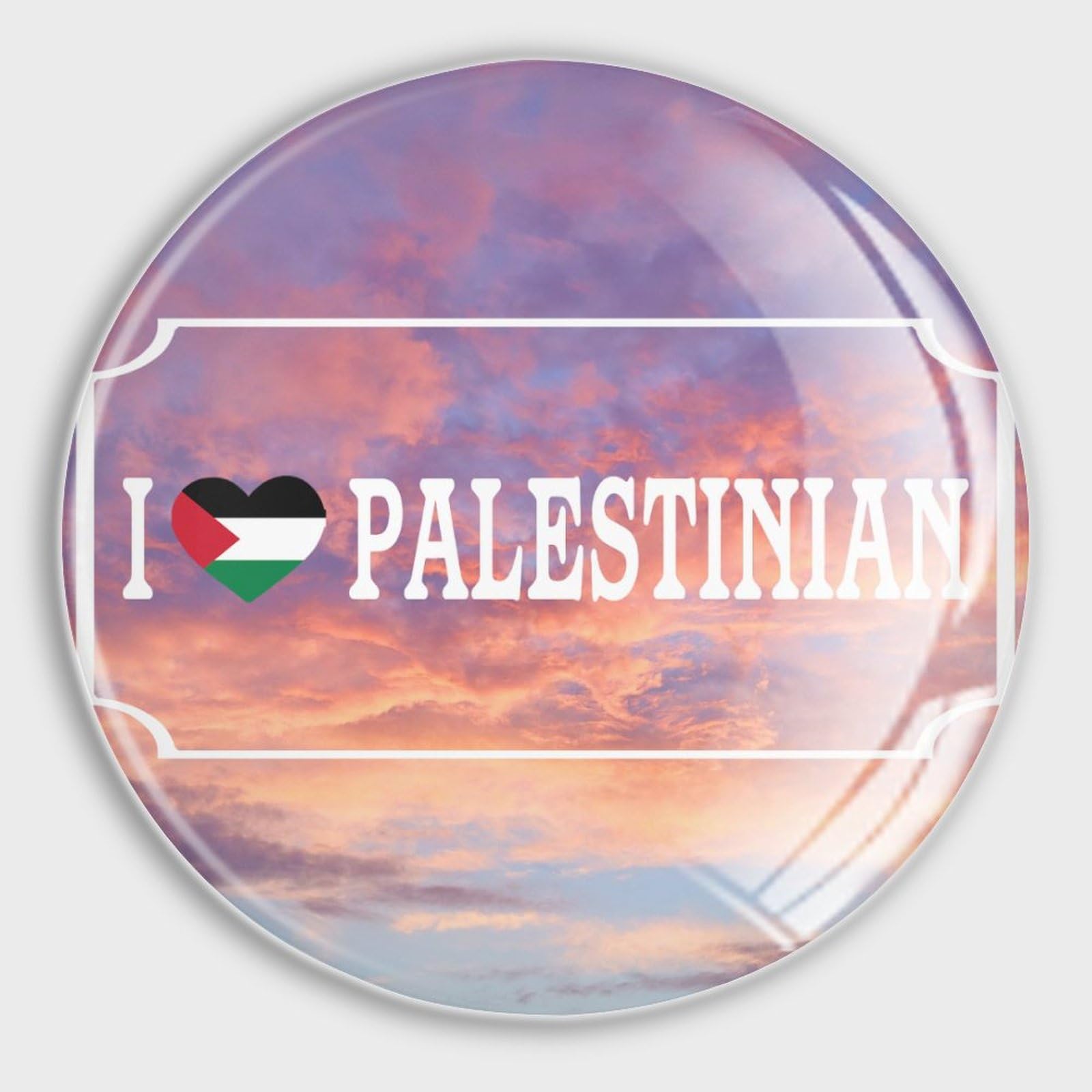 Aimants puissants palestiniens en verre à offrir pour décoration de cuisine