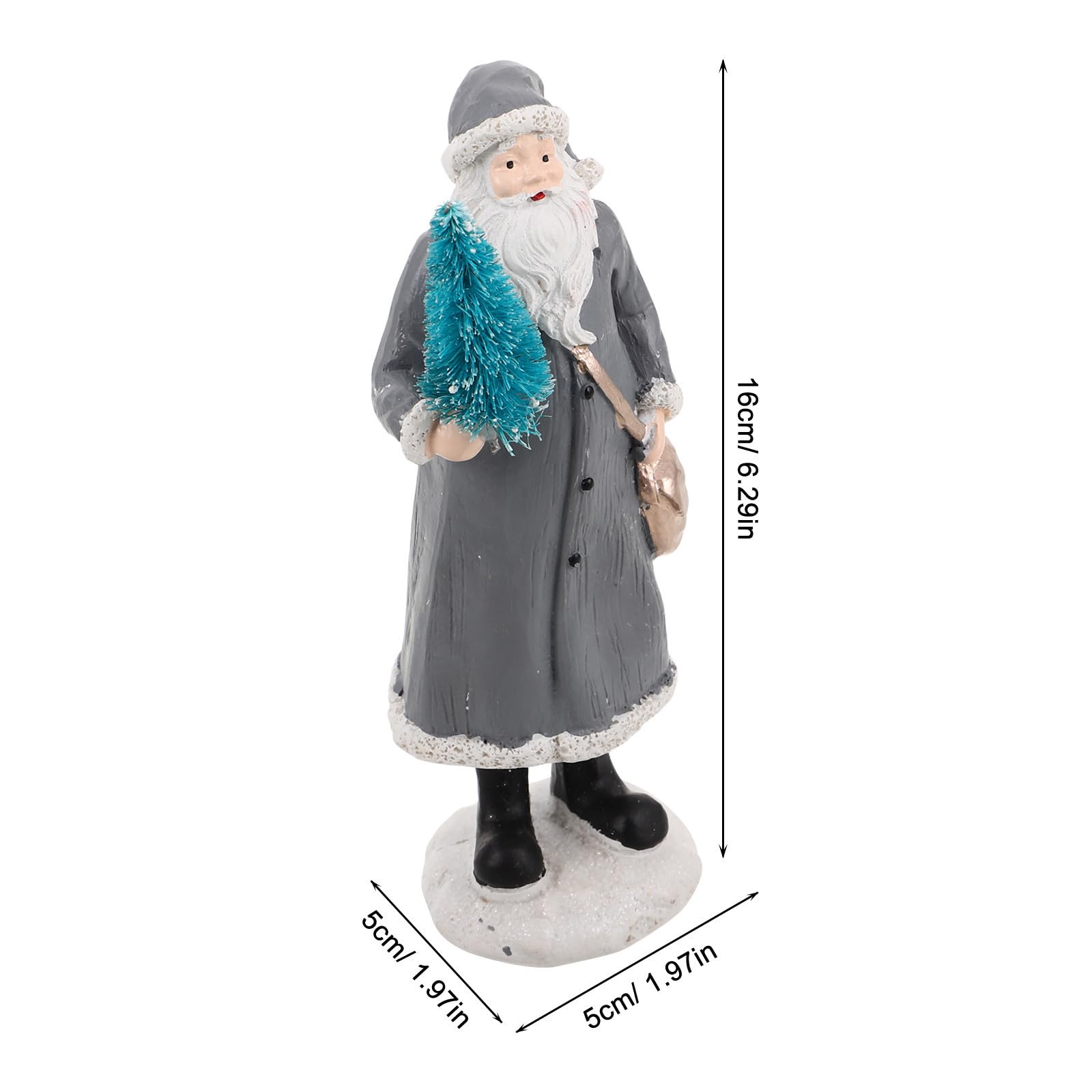 minkissy Statuetta Babbo Natale in Resina, Decorazione Creativa da Tavolo