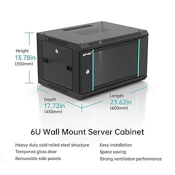 MT-VIKI 6U 壁取り付けサーバーキャビネット ラックシェルフ1枚付き Amazon.co.jp: MT-VIKI 6U 壁取り付けサーバーキャビネット