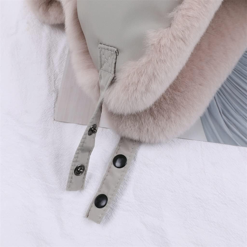 Hat for Women Natural Hats Winter Thick Warm Ears Fashion Bomber Cap Winter Ski Hat(Onecolor)