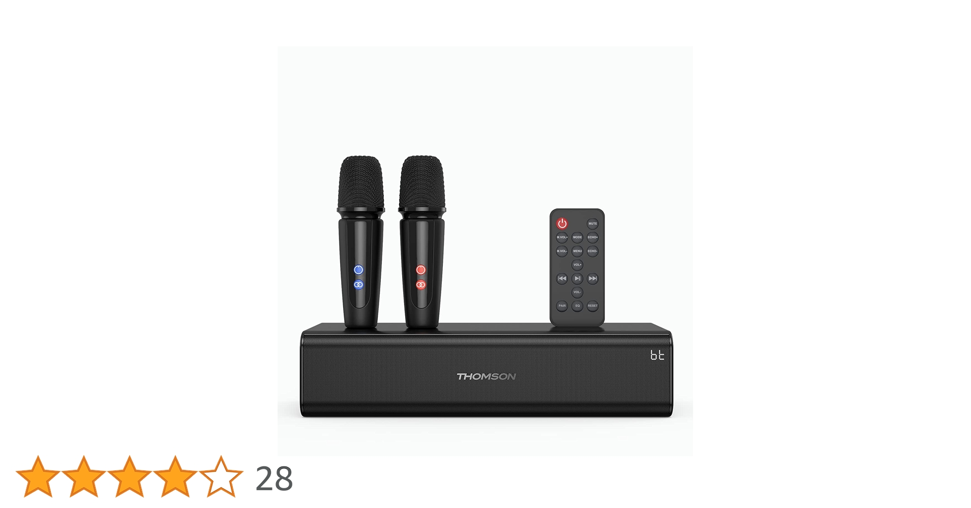 ほぼ未使用 THOMSON カラオケセット Amazon | THOMSON カラオケセット 拡声器 ワイヤレスマイク2本付き PA