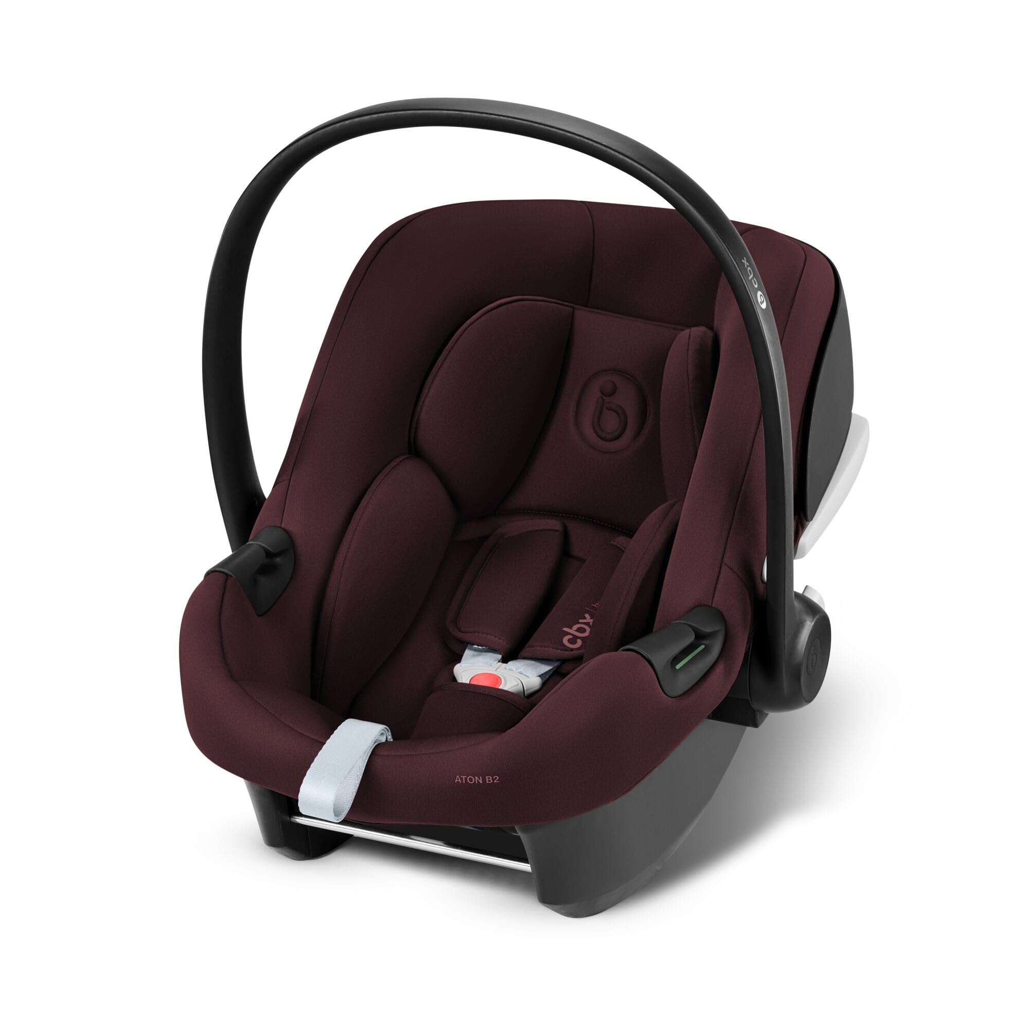 CYBEX Coque Aton B2 i-Size, De la naissance à environ 24 mois, Max. 13 kg, Coussin Réducteur pour Nouveau-né inclus, Compatible SensorSafe, Dynamic Red