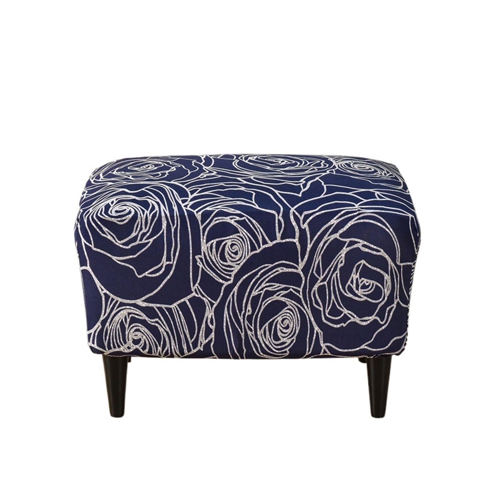 GCYEIDMA Wing Chair Slipcover Wing Chair Cover Stretch Armchair Relax Sofa Slipcovers with Seat Cushion Footstool Covers(B2 Footstool Cover)