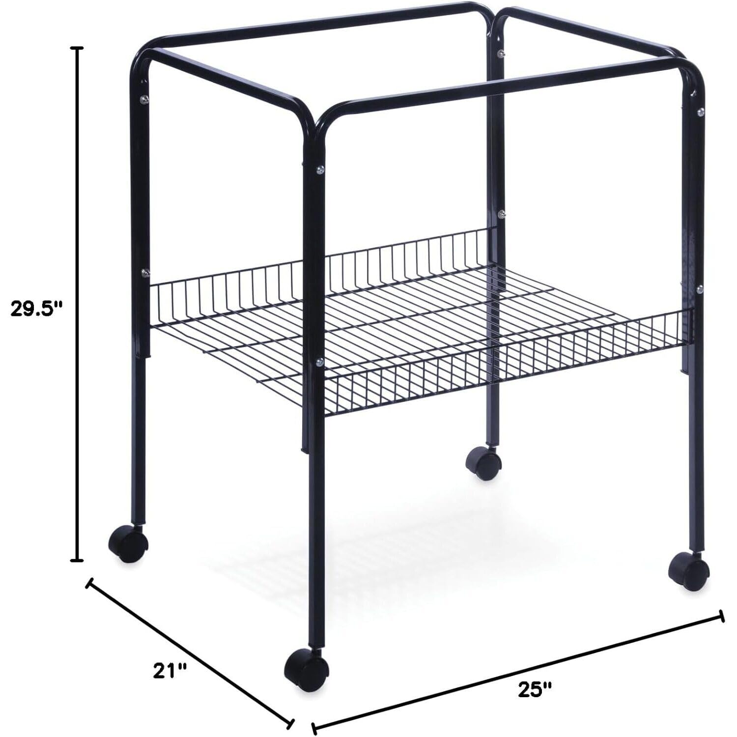 Maykoosh Earthy Elegance Bird Cage Stand with Unique Design, Sturdy Metal Frame, Decorative Accents, and Secure Platform for Displaying Bird Cages