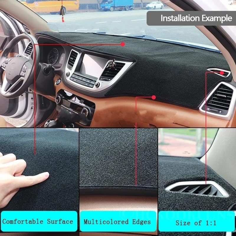 Protectoratablero del auto para Mazda 3 BK (2003-2009) que evita reflejos 3