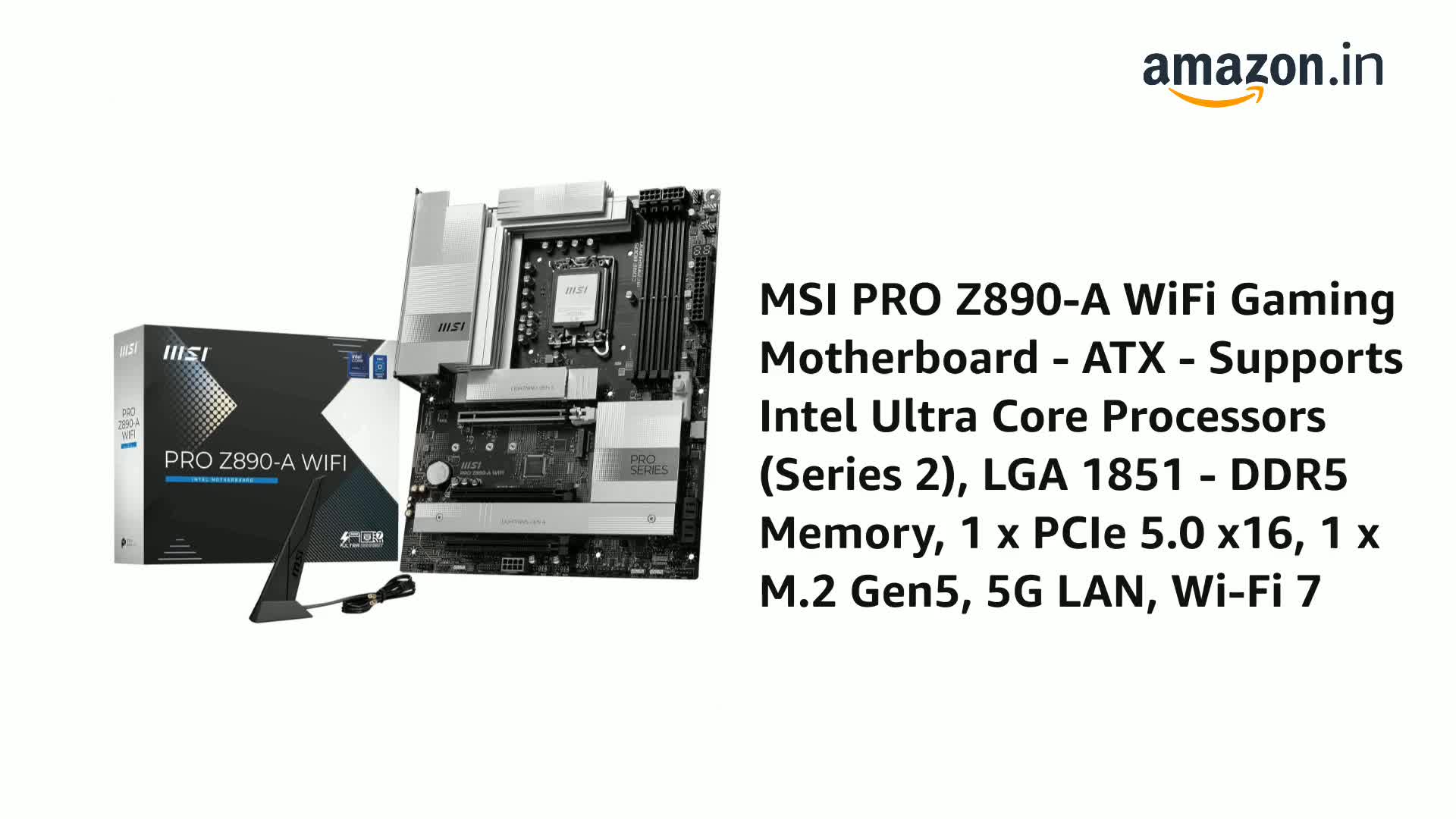 Amazon.in: Buy MSI PRO Z890-A WiFi Gaming Motherboard - ATX