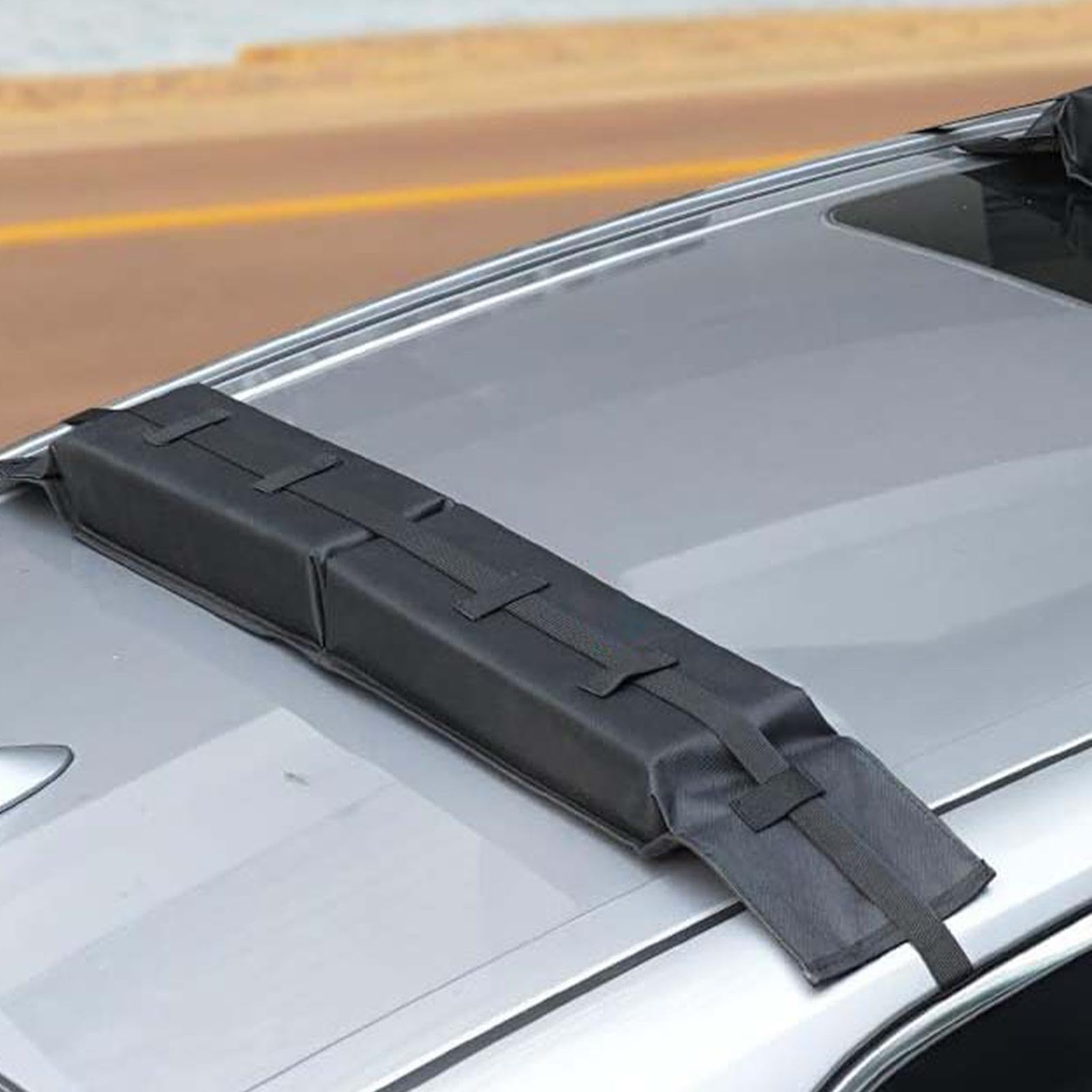 Porta Kayak Morbido Per Auto Porta Surf con Corde di Fissaggio | Portapacchi Morbido da Tetto Auto per SUV berline gite al mare viaggi su strada escursioni al lago avventure e