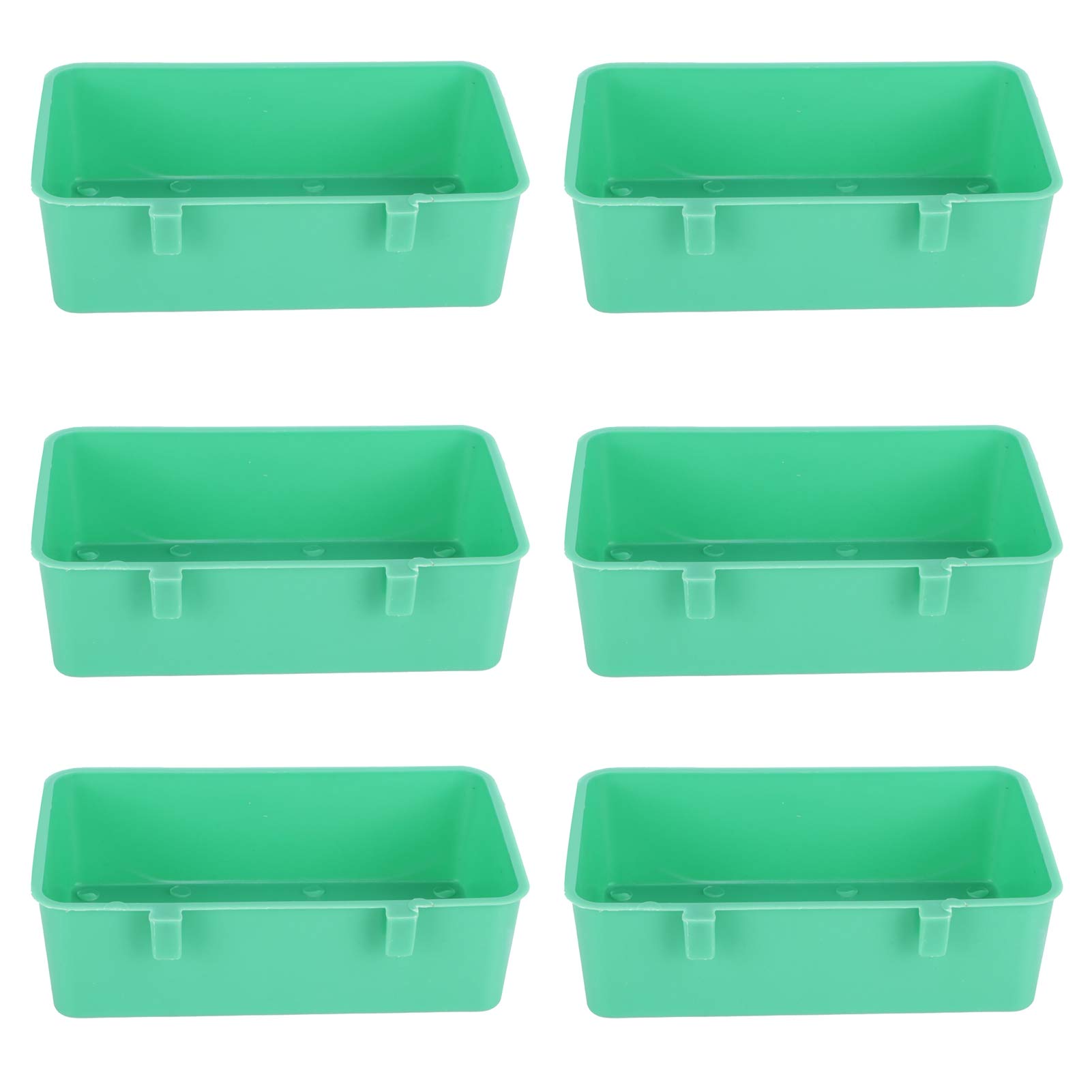 10Pcs Bird Seed Food Feeding Cups Plastic Hanging Bowl for Poultry Parrot Pigeon Parakeet Budgie Cage