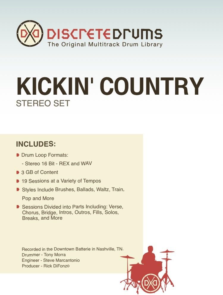 DDKCSTEREO Discrete Drums Kickin' Country Stereo Set