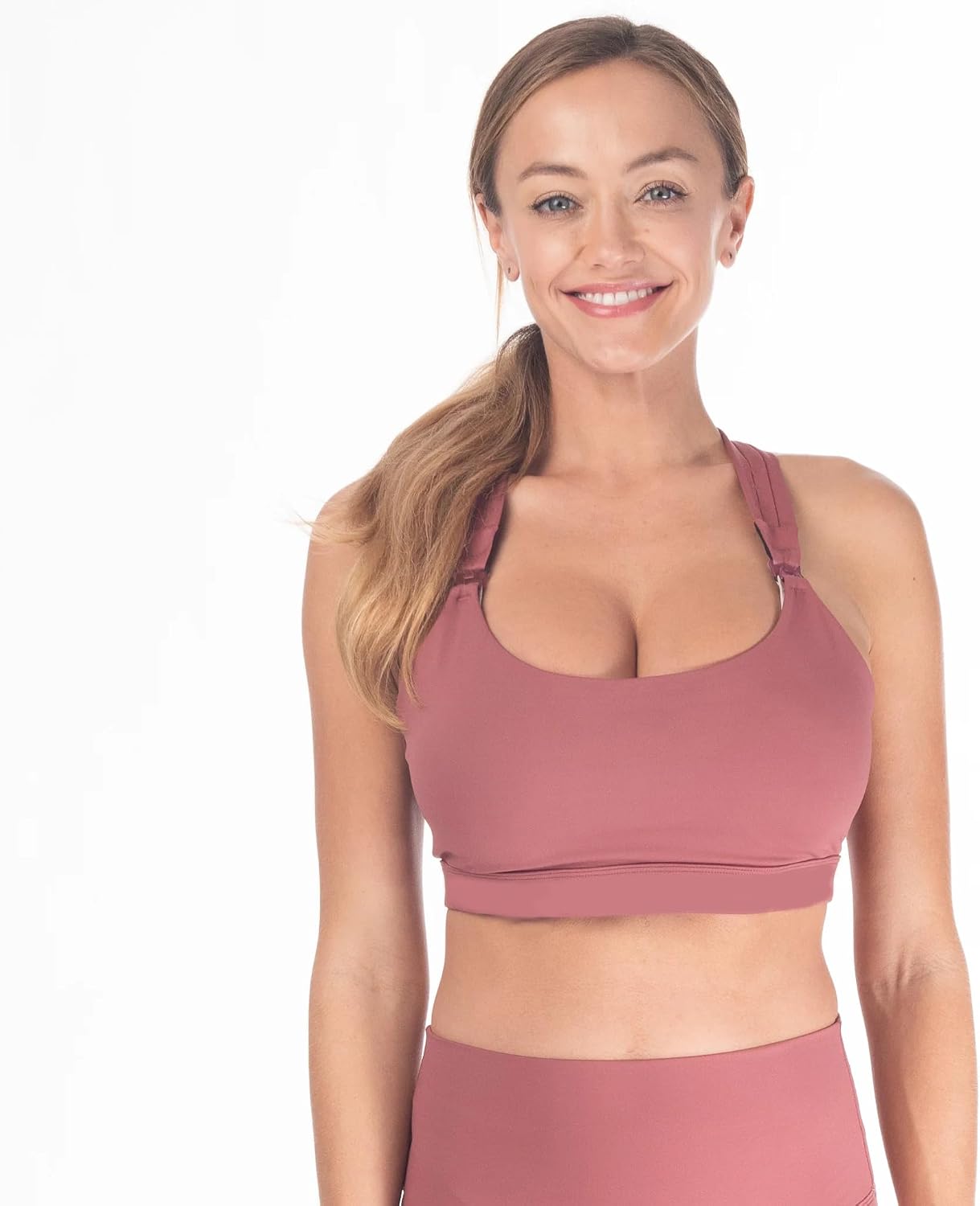 Sweat and Milk Chloé 3 Running Nursing Sports Bra, 6 Row Adjustable Closure, Breastfeeding, Nursing Maternity Bra